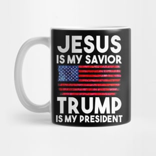 Jesus Is My Savior Trump Is My President Mug